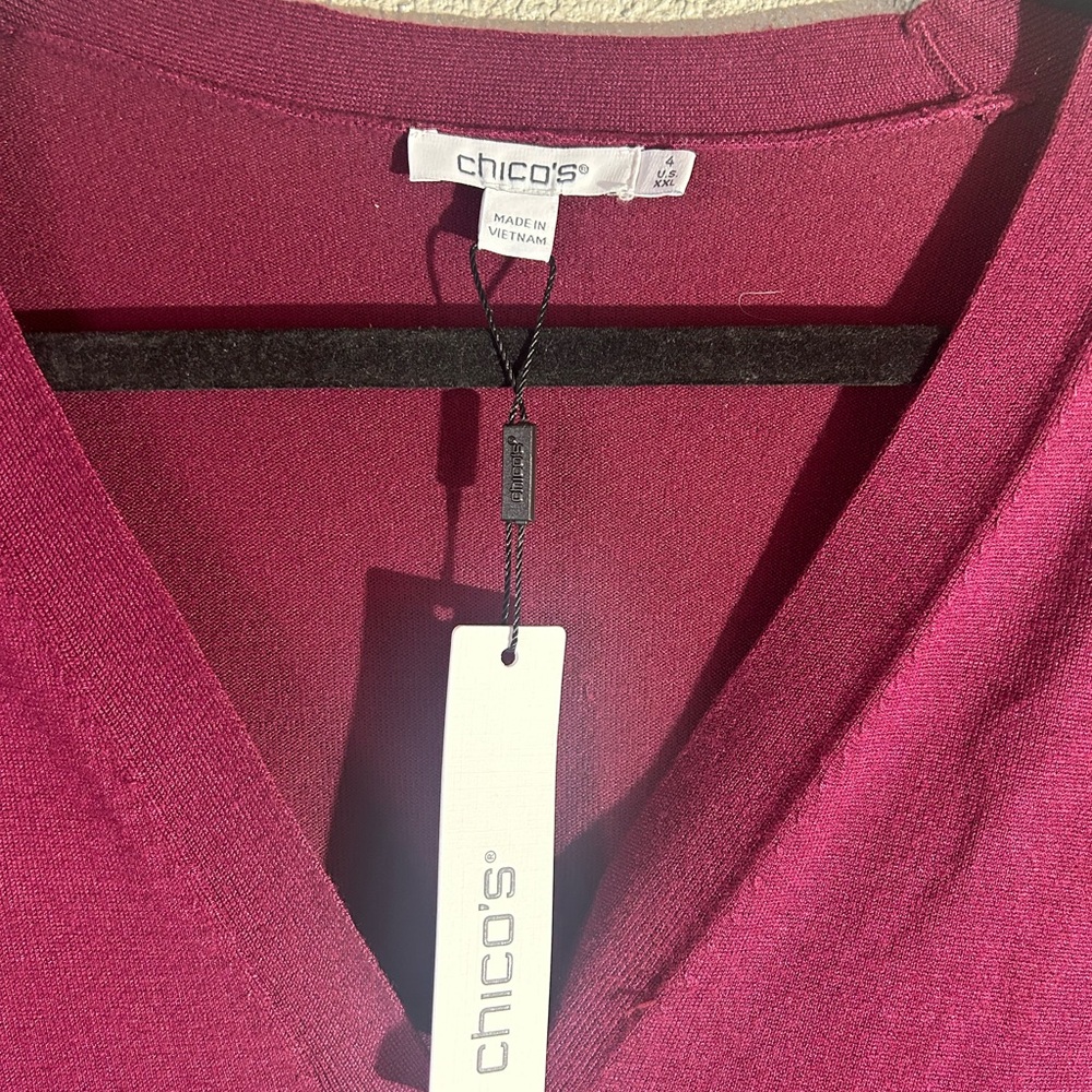 NWT Chicos cardigan size 4 or xxl - Picture 3 of 6